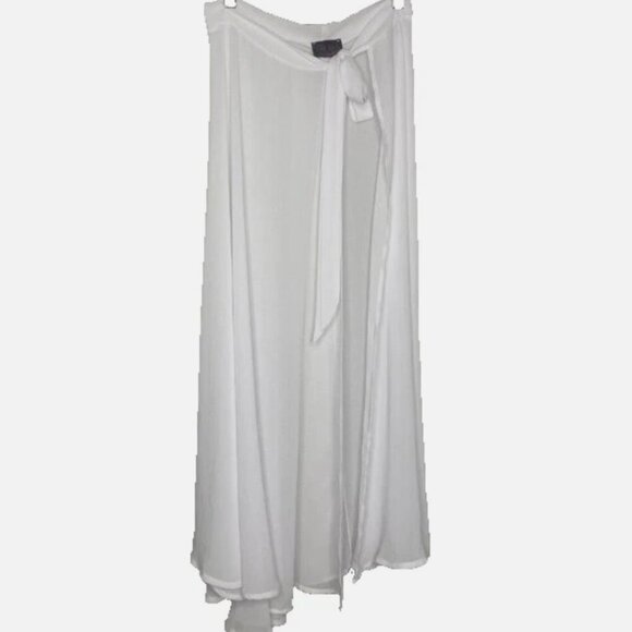 Hot Miami Styles White Sheer Beach Sarong Size S - Picture 1 of 5